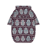 Hamsa Symbol Pattern Print Dog Zip Up Hoodie