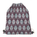 Hamsa Symbol Pattern Print Drawstring Bag