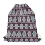 Hamsa Symbol Pattern Print Drawstring Bag