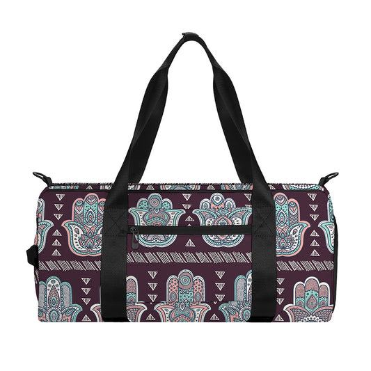 Hamsa Symbol Pattern Print Gym Bag