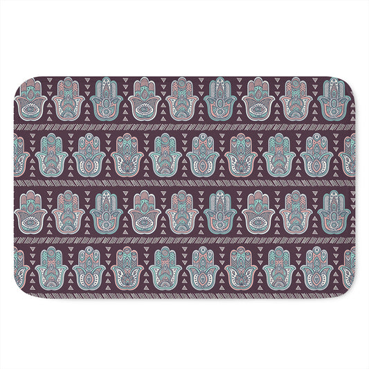 Hamsa Symbol Pattern Print Indoor Door Mat