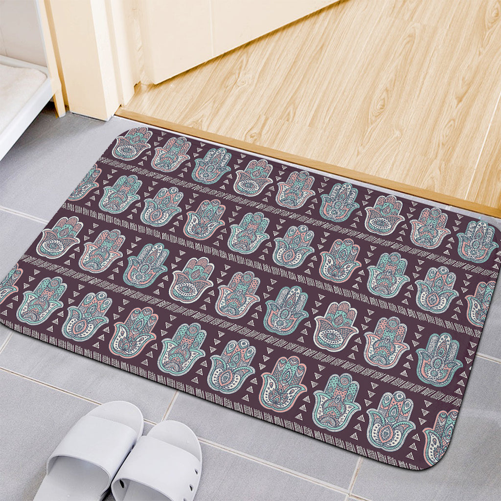 Hamsa Symbol Pattern Print Indoor Door Mat