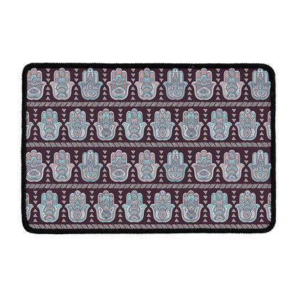 Hamsa Symbol Pattern Print Kitchen Mat