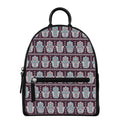 Hamsa Symbol Pattern Print Leather Backpack