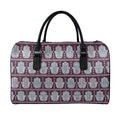Hamsa Symbol Pattern Print Leather Duffel Bag