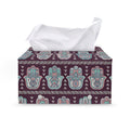 Hamsa Symbol Pattern Print Leather Tissue Box Cover