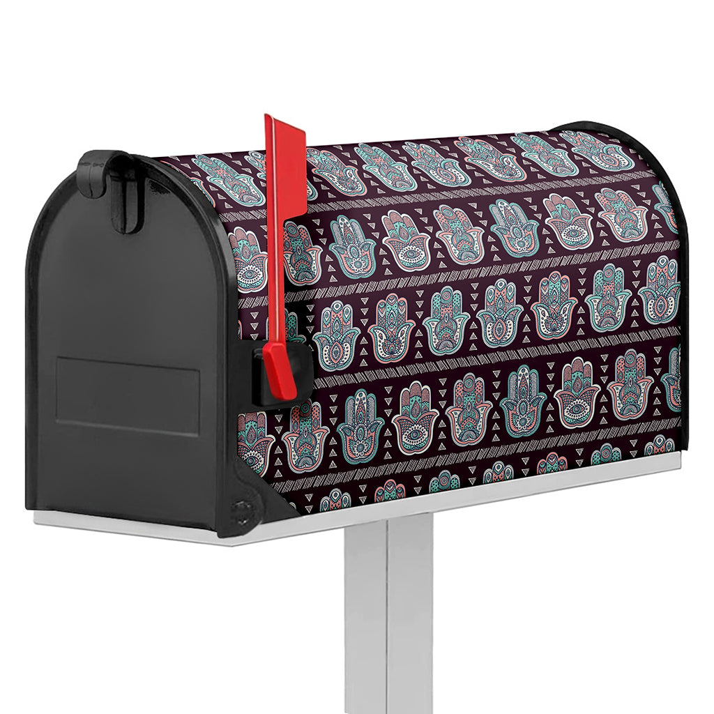 Hamsa Symbol Pattern Print Mailbox Cover