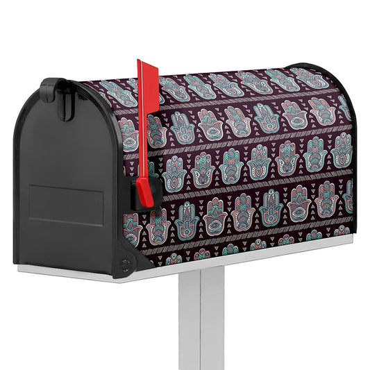 Hamsa Symbol Pattern Print Mailbox Cover