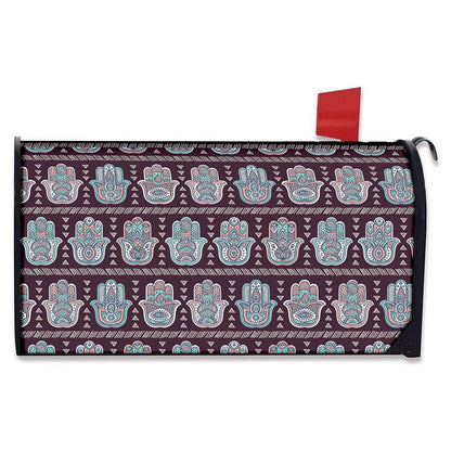 Hamsa Symbol Pattern Print Mailbox Cover