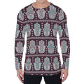 Hamsa Symbol Pattern Print Men's Long Sleeve T-Shirt