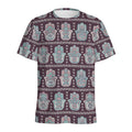Hamsa Symbol Pattern Print Men's Athletic T-Shirt