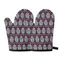Hamsa Symbol Pattern Print Oven Mitts