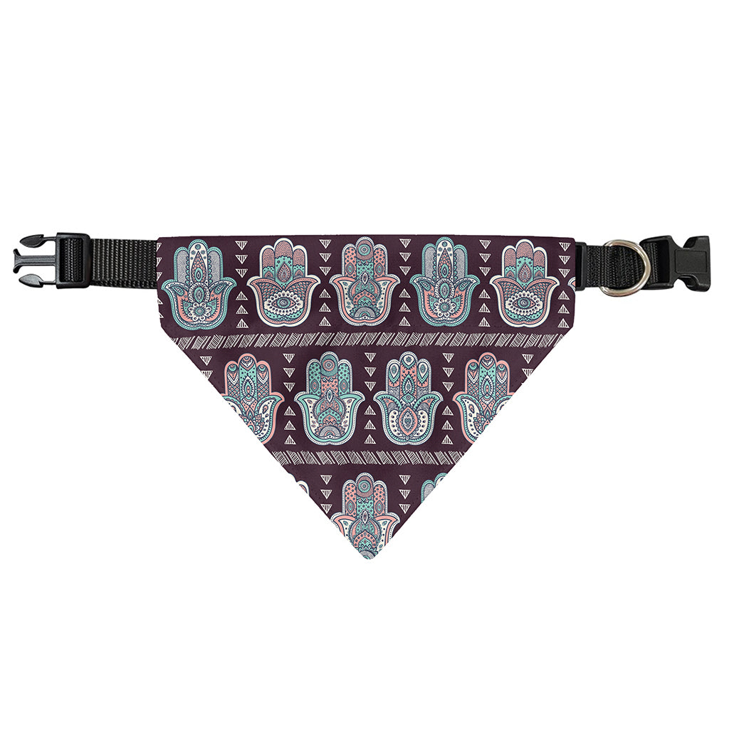 Hamsa Symbol Pattern Print Over The Collar Dog Bandana