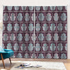 Hamsa Symbol Pattern Print Pencil Pleat Curtains