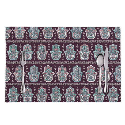 Hamsa Symbol Pattern Print Placemat