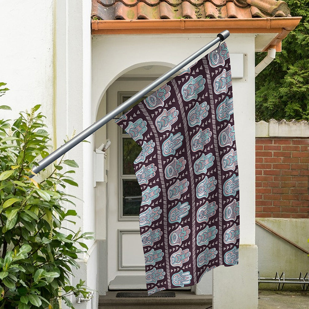 Hamsa Symbol Pattern Print Polyester Flag