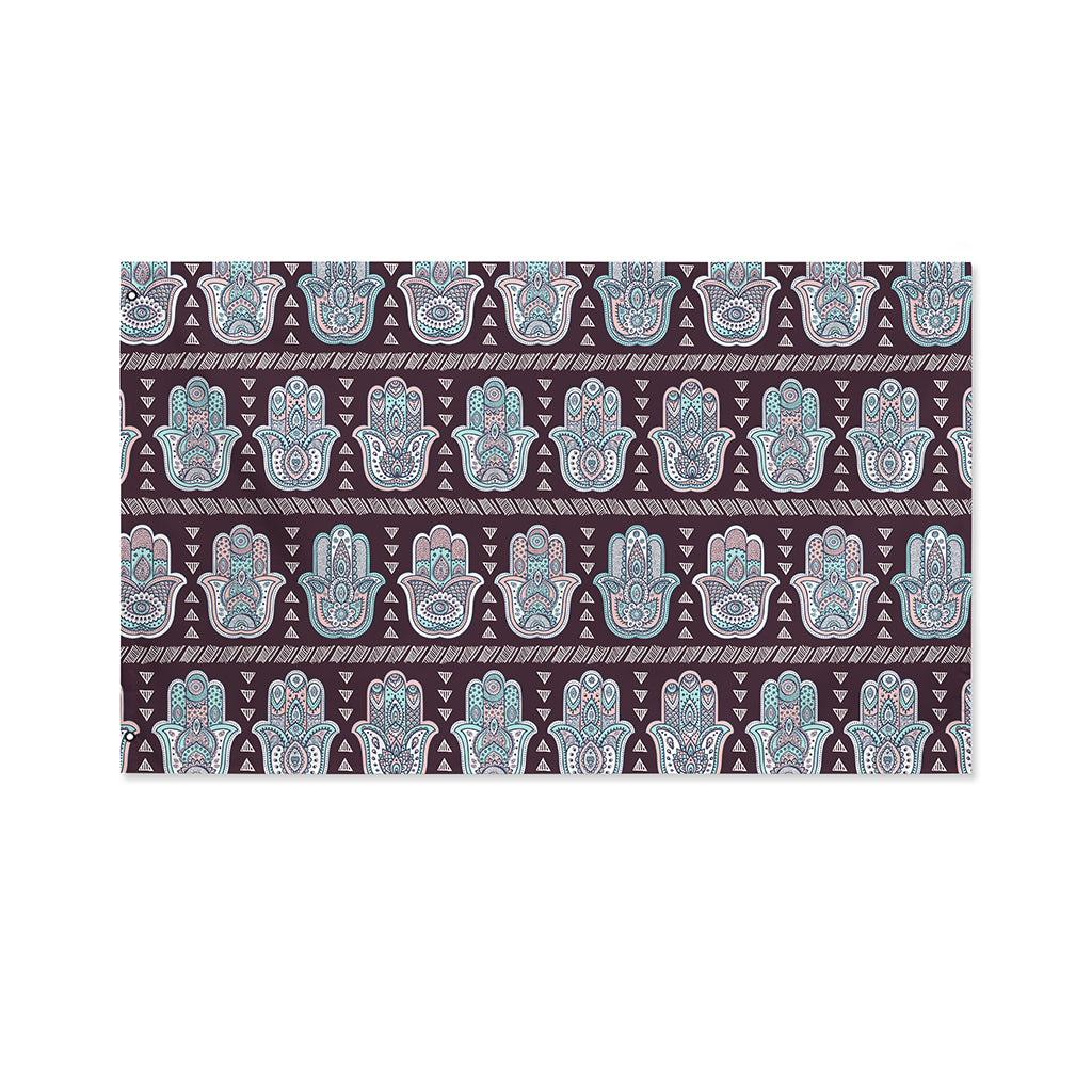 Hamsa Symbol Pattern Print Polyester Flag