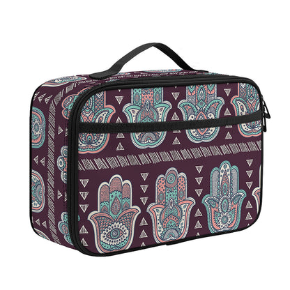 Hamsa Symbol Pattern Print Portable Lunch Bag