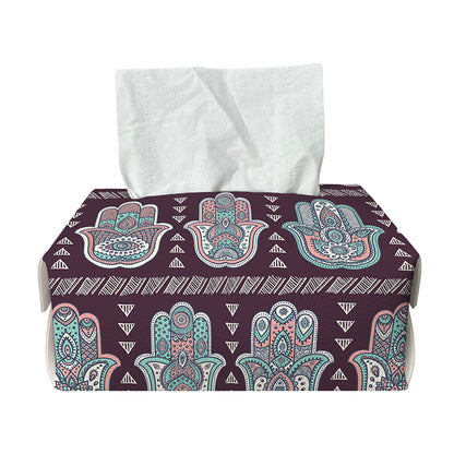 Hamsa Symbol Pattern Print Rectangle Tissue Box Cover