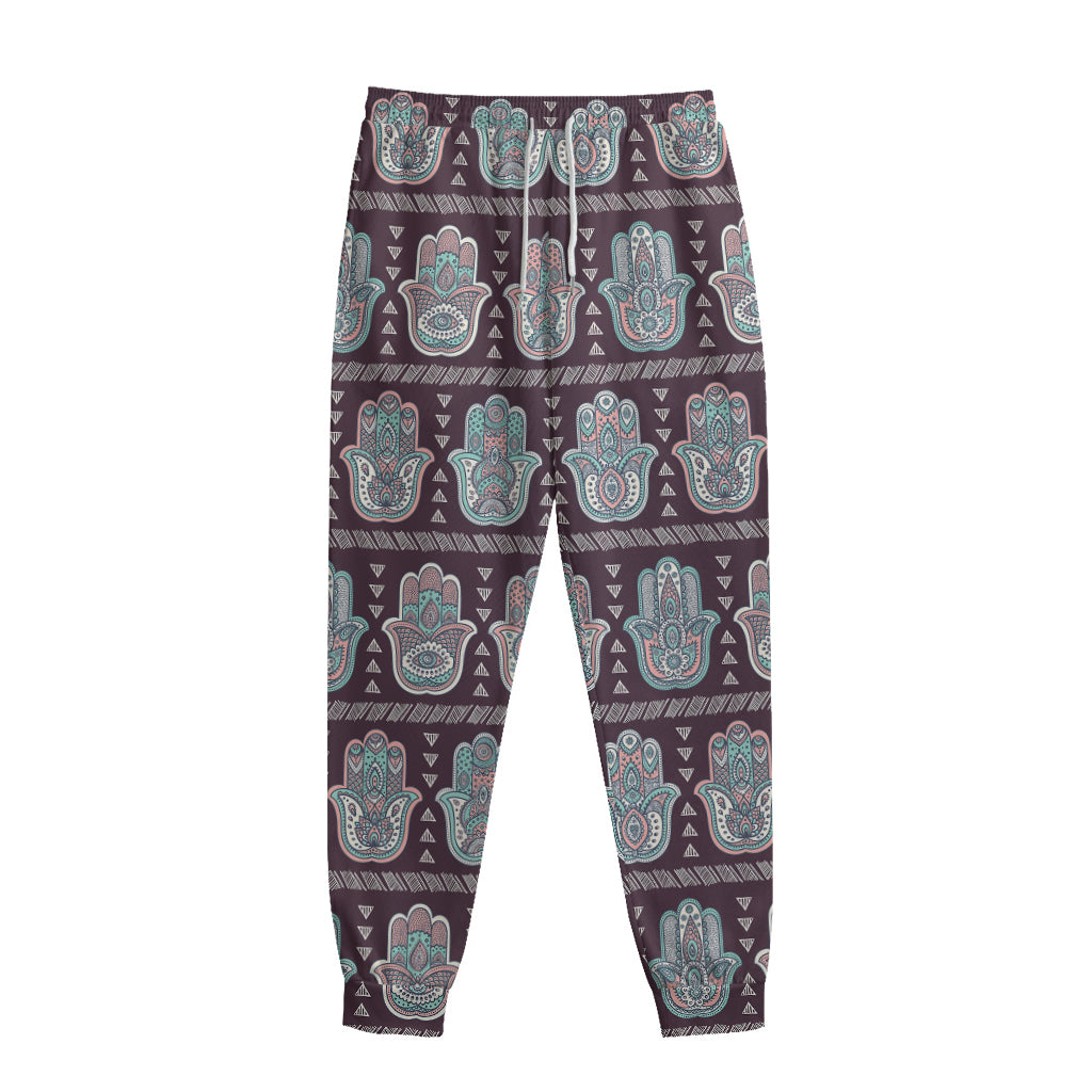 Hamsa Symbol Pattern Print Sweatpants