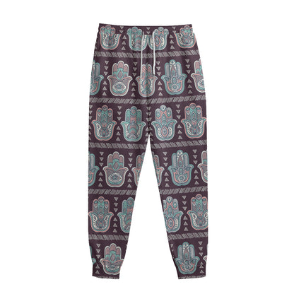 Hamsa Symbol Pattern Print Sweatpants