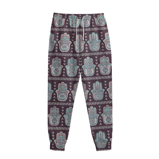 Hamsa Symbol Pattern Print Sweatpants