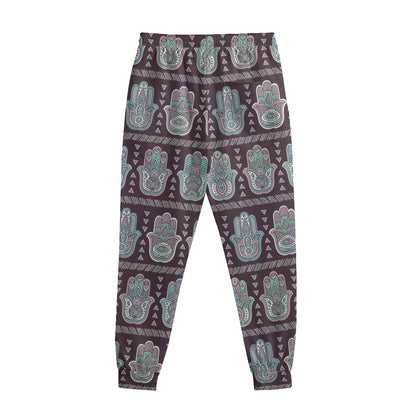 Hamsa Symbol Pattern Print Sweatpants