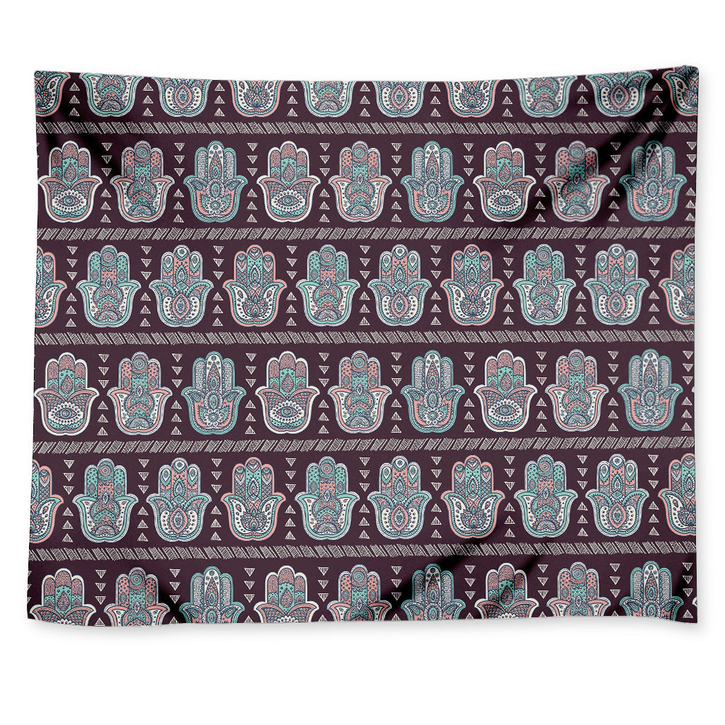 Hamsa Symbol Pattern Print Tapestry