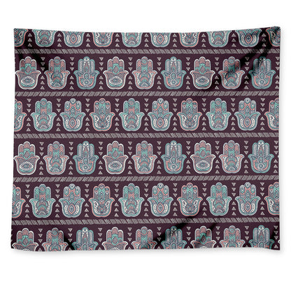 Hamsa Symbol Pattern Print Tapestry