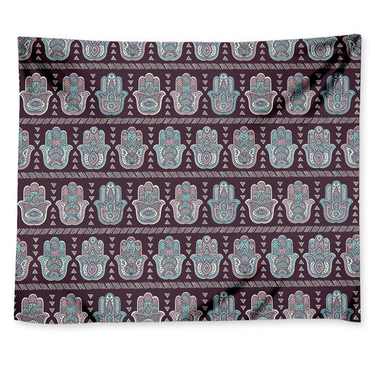Hamsa Symbol Pattern Print Tapestry