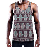 Hamsa Symbol Pattern Print Training Tank Top