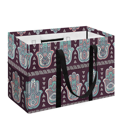 Hamsa Symbol Pattern Print Utility Tote Bag