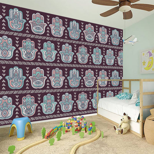 Hamsa Symbol Pattern Print Wall Sticker