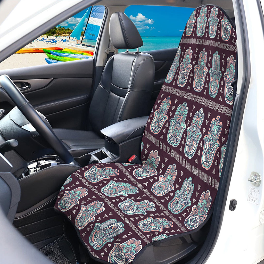 Hamsa Symbol Pattern Print Waterproof Car Seat Cover
