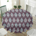 Hamsa Symbol Pattern Print Waterproof Round Tablecloth
