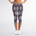 Hamsa Symbol Pattern Print Women's Capri Leggings