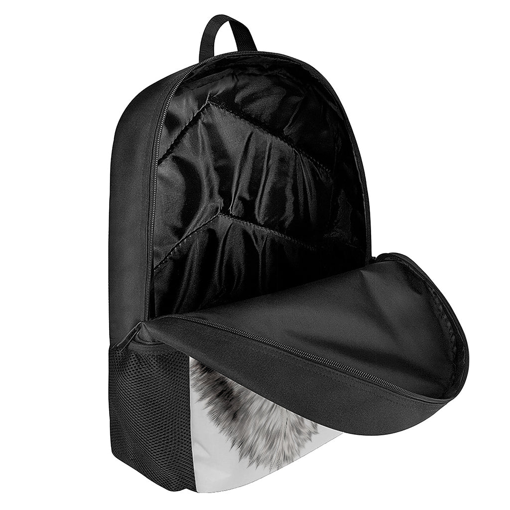 Hand Drawn Alaskan Malamute Print 17 Inch Backpack