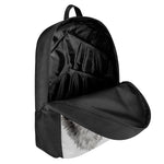 Hand Drawn Alaskan Malamute Print 17 Inch Backpack