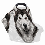 Hand Drawn Alaskan Malamute Print Baby Seat Cover
