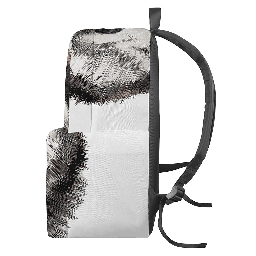Hand Drawn Alaskan Malamute Print Backpack