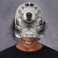 Hand Drawn Alaskan Malamute Print Baseball Cap