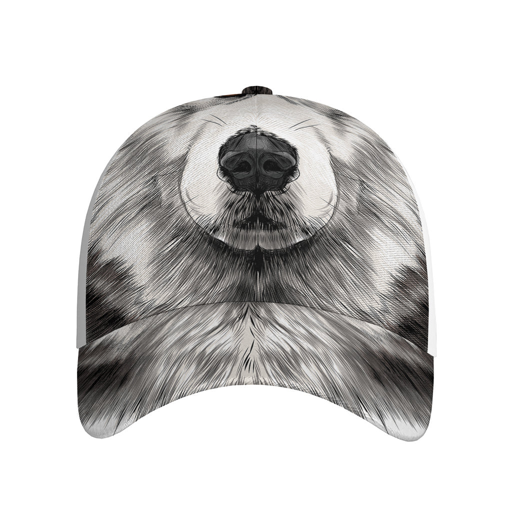 Hand Drawn Alaskan Malamute Print Baseball Cap