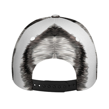 Hand Drawn Alaskan Malamute Print Baseball Cap