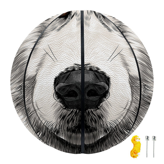 Hand Drawn Alaskan Malamute Print Basketball