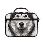 Hand Drawn Alaskan Malamute Print Briefcase Bible Bag