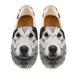 Hand Drawn Alaskan Malamute Print Casual Shoes