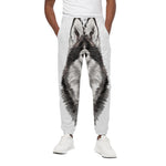 Hand Drawn Alaskan Malamute Print Cotton Pants