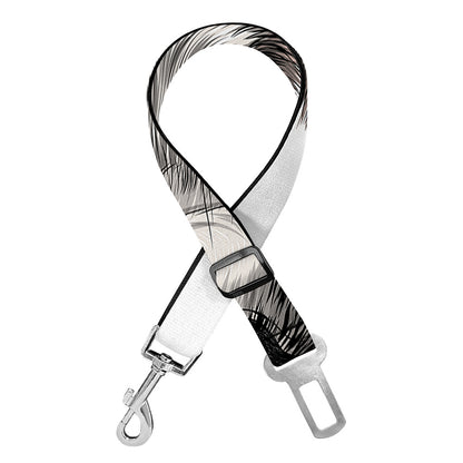 Hand Drawn Alaskan Malamute Print Dog Seat Belt