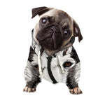 Hand Drawn Alaskan Malamute Print Dog Zip Up Hoodie