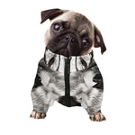 Hand Drawn Alaskan Malamute Print Dog Zip Up Jacket